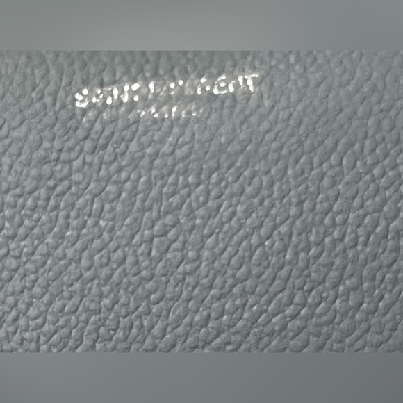 Saint Laurent Gray Wallet Smooth Leather Minimalist Design - Picture 4 of 13